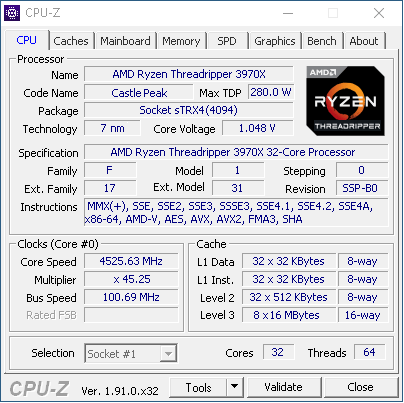 AMD Threadripper 3970X a ASUS ROG Zenith II Extreme