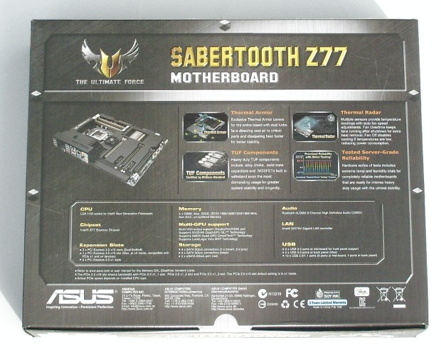 Asus Sabertooth Z77 – další šavlozubka na bitevním poli