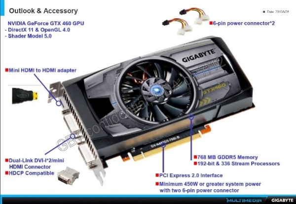 Výkon GeForce GTX 460? O něco rychlejší než Radeon HD 5830