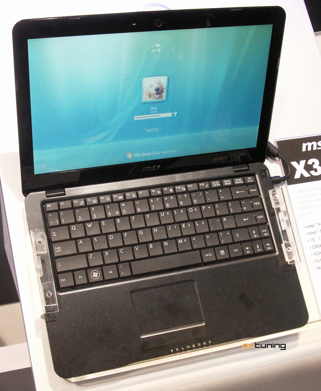 CeBIT: Ultratenký netbook X340 od MSI