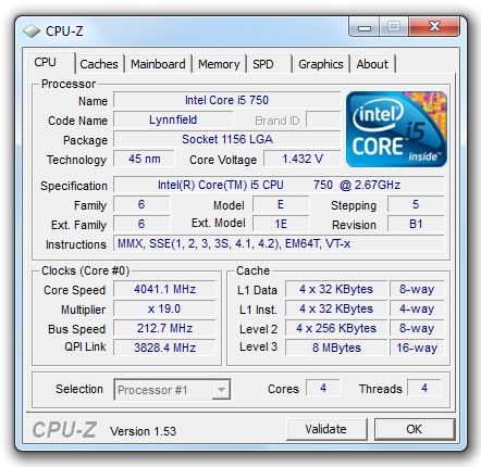 Stahujte vylepšený nástroj CPU-Z 1.53