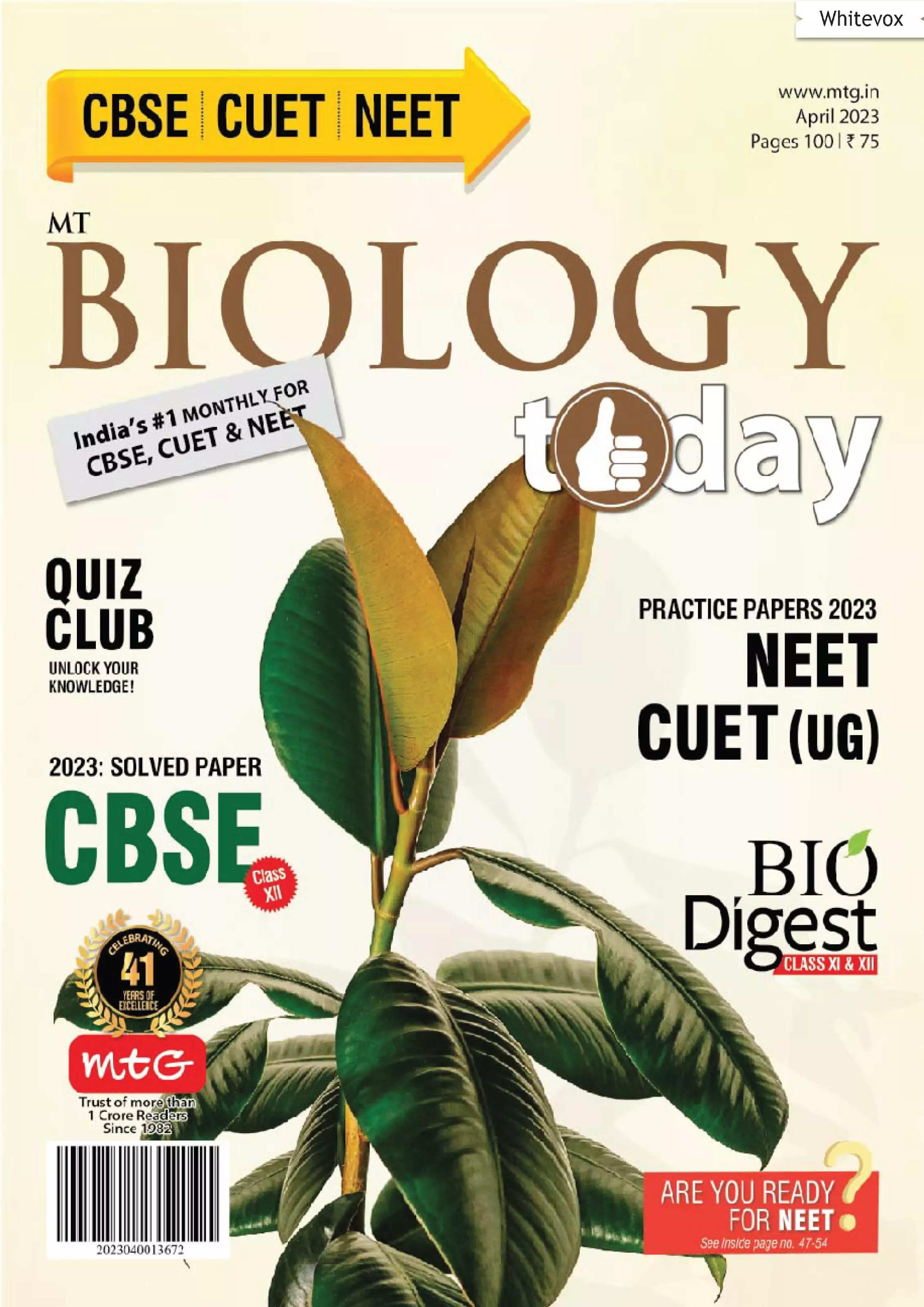 Biology Today April 2023