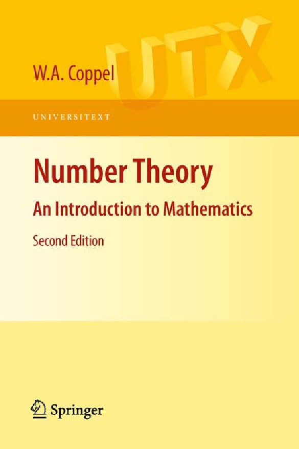 Number Theory An Introduction to Mathematics