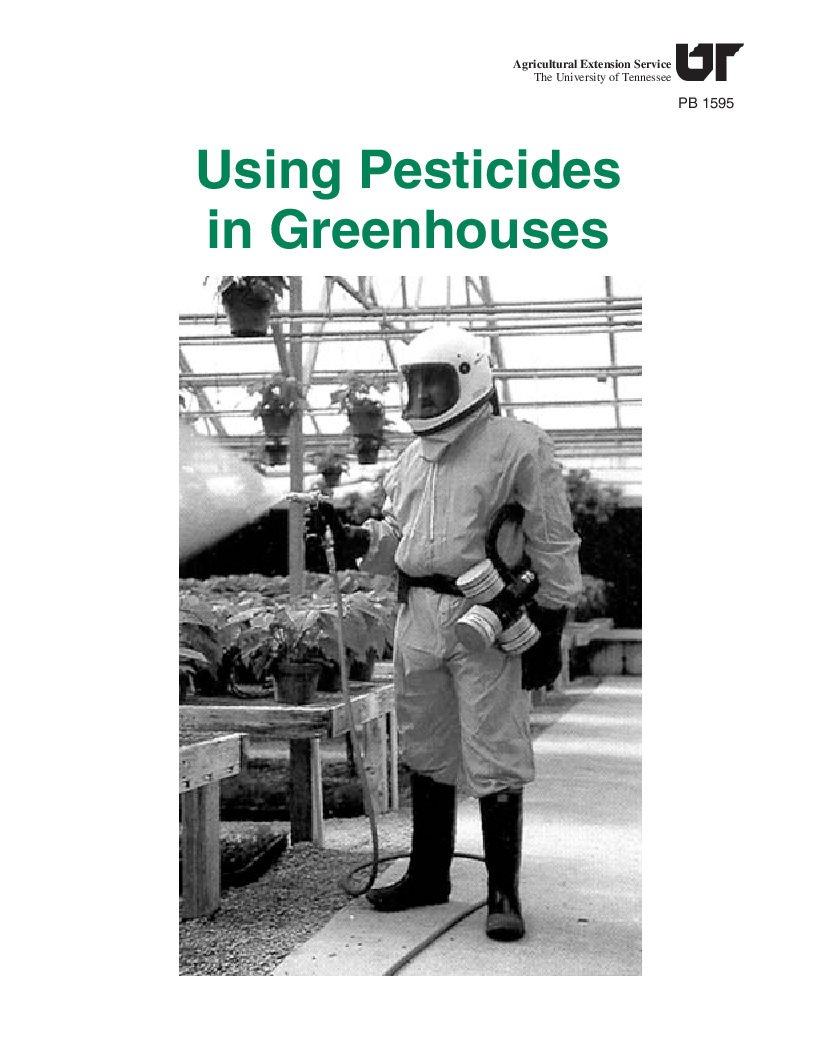 Using Pesticides in Green House PB1595