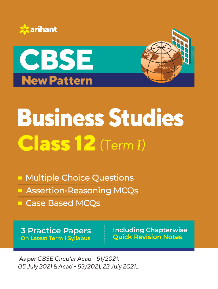 CBSE New Pattern Business Studies Class 12 for 2021-22 Exam
