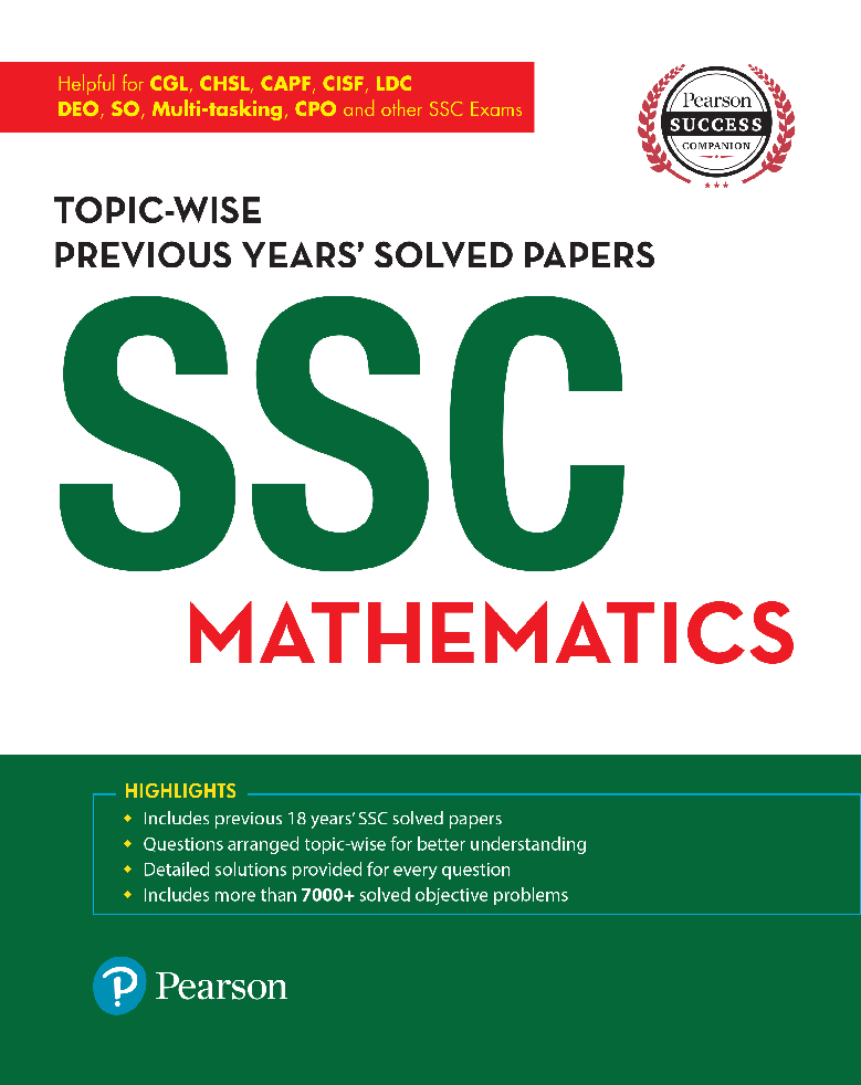 SSC Mathematics - Topic-wise Previous Years Solved Papers