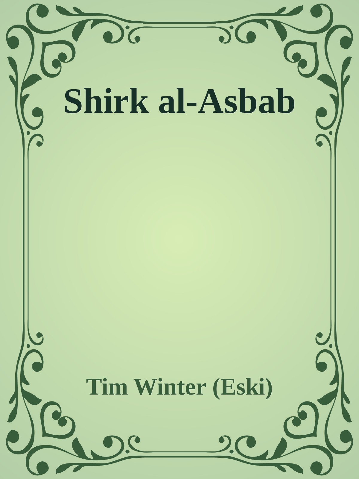 Shirk al-Asbab - Tim Winter (Eski)