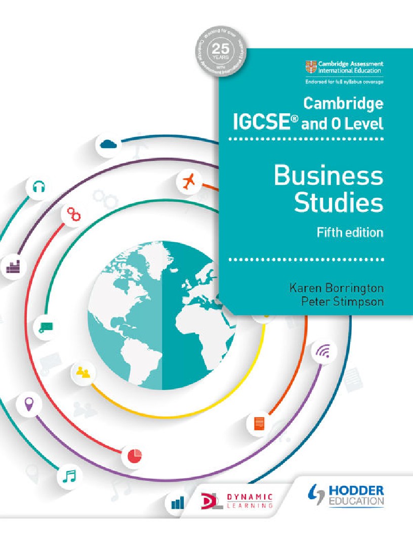 Cambridge IGCSE and O Level Business Studies 5th edition