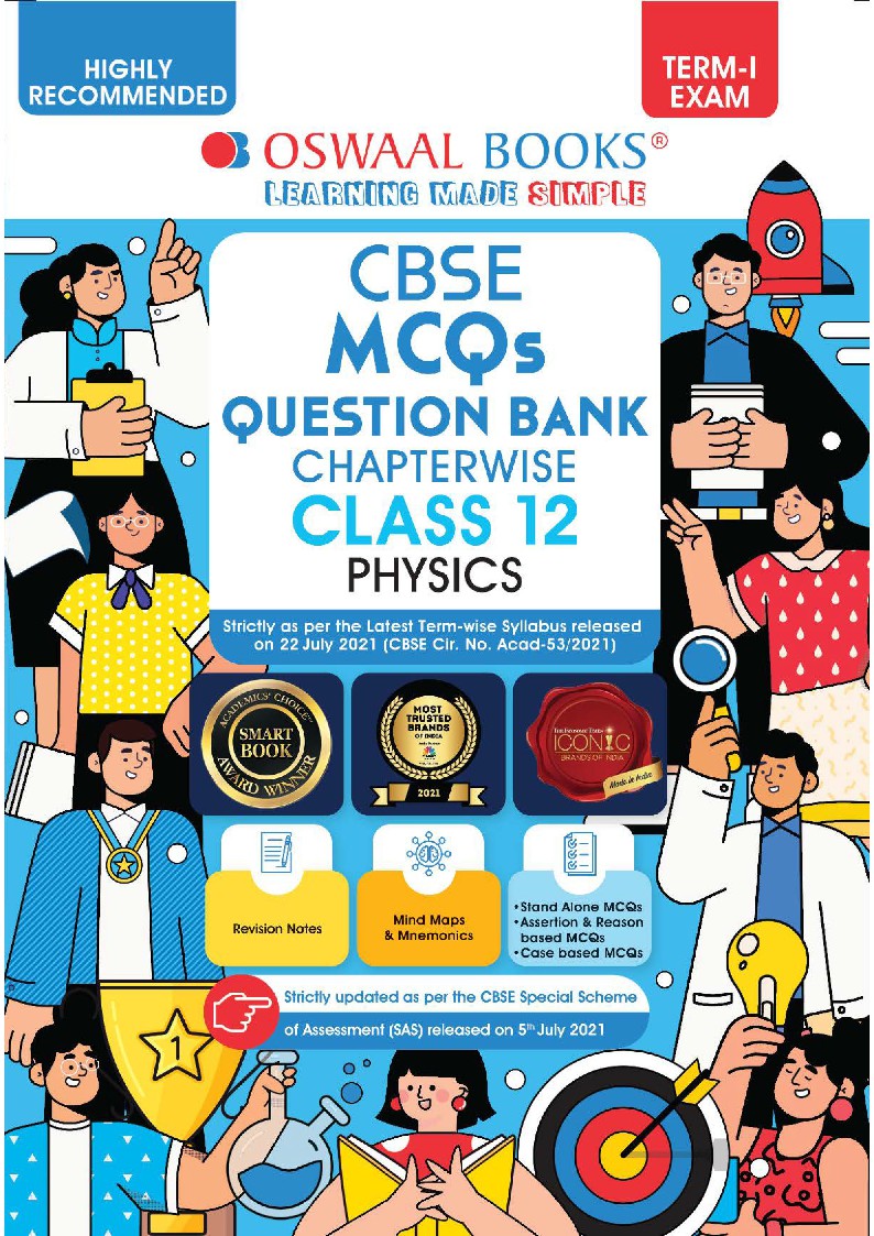 Oswaal CBSE MCQs Chapterwise For Term I  II, Class 12, Physics