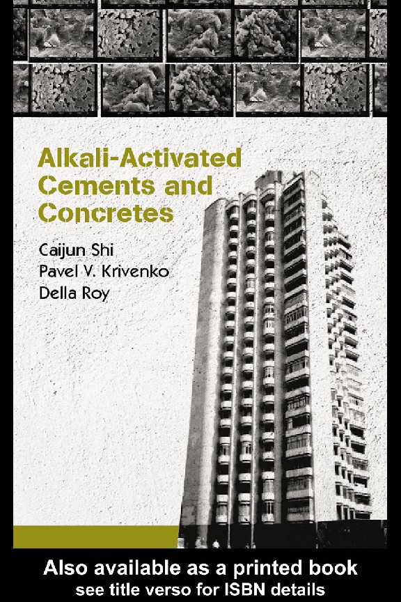 Alkali-activated cements and concretes