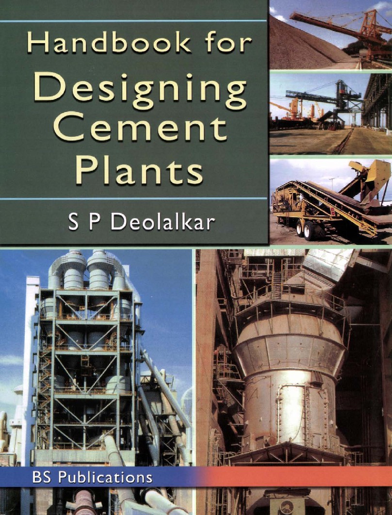 Handbook for Designing Cement Plants by SP Deolalkar