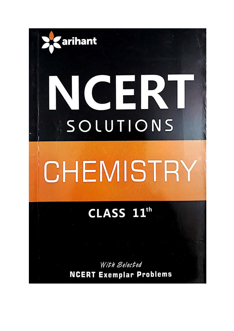 NCERT CBSE Chemistry standard  XI Solution Part 1 Class 11