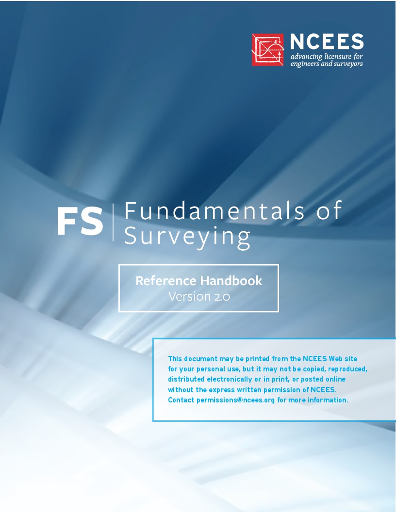 FS Fundamentals of Surveying Reference Handbook 2