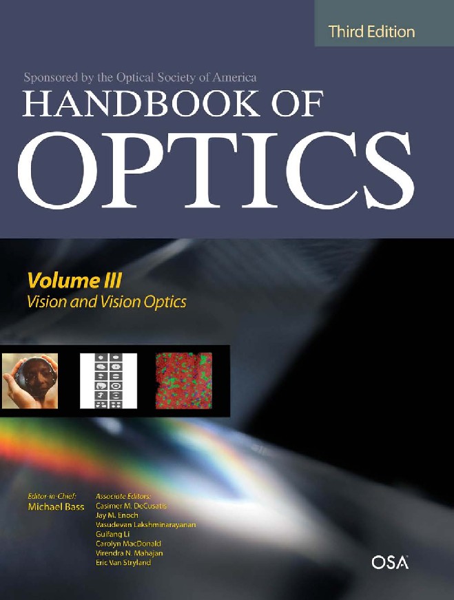 digital library ebook Handbook of Optics, Third Edition Volume III Vision and Vision Optics(set) , digital library ebook