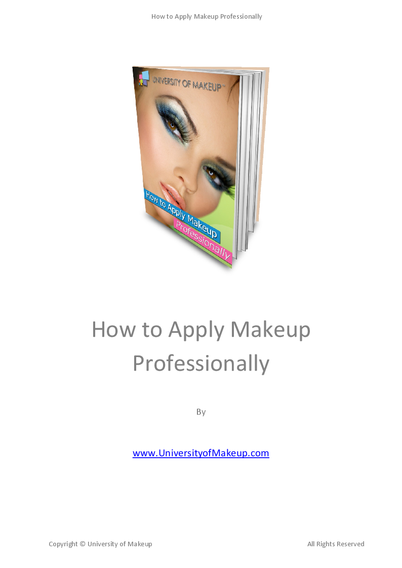 How to Apply Makeup Professionally