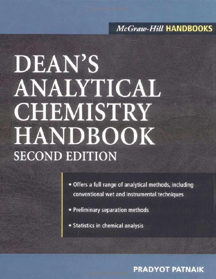 Dean's analytical chemistry