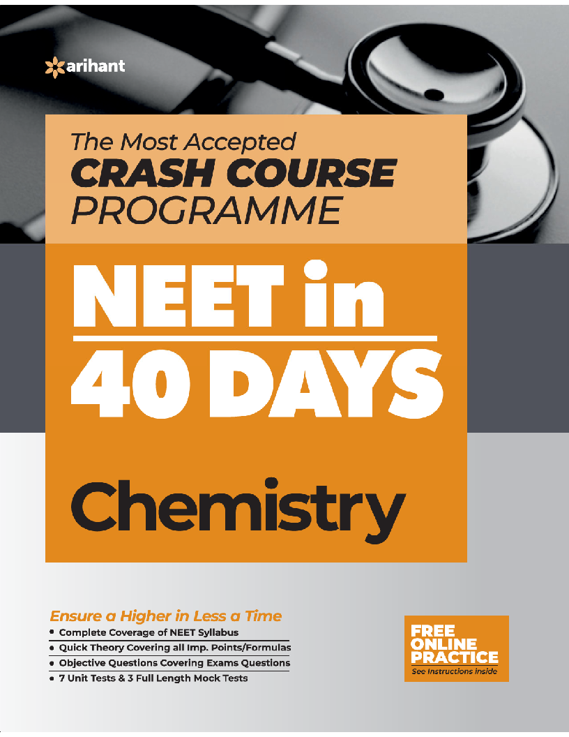 Arihant 40 Days Crash Course for NEET Chemistry