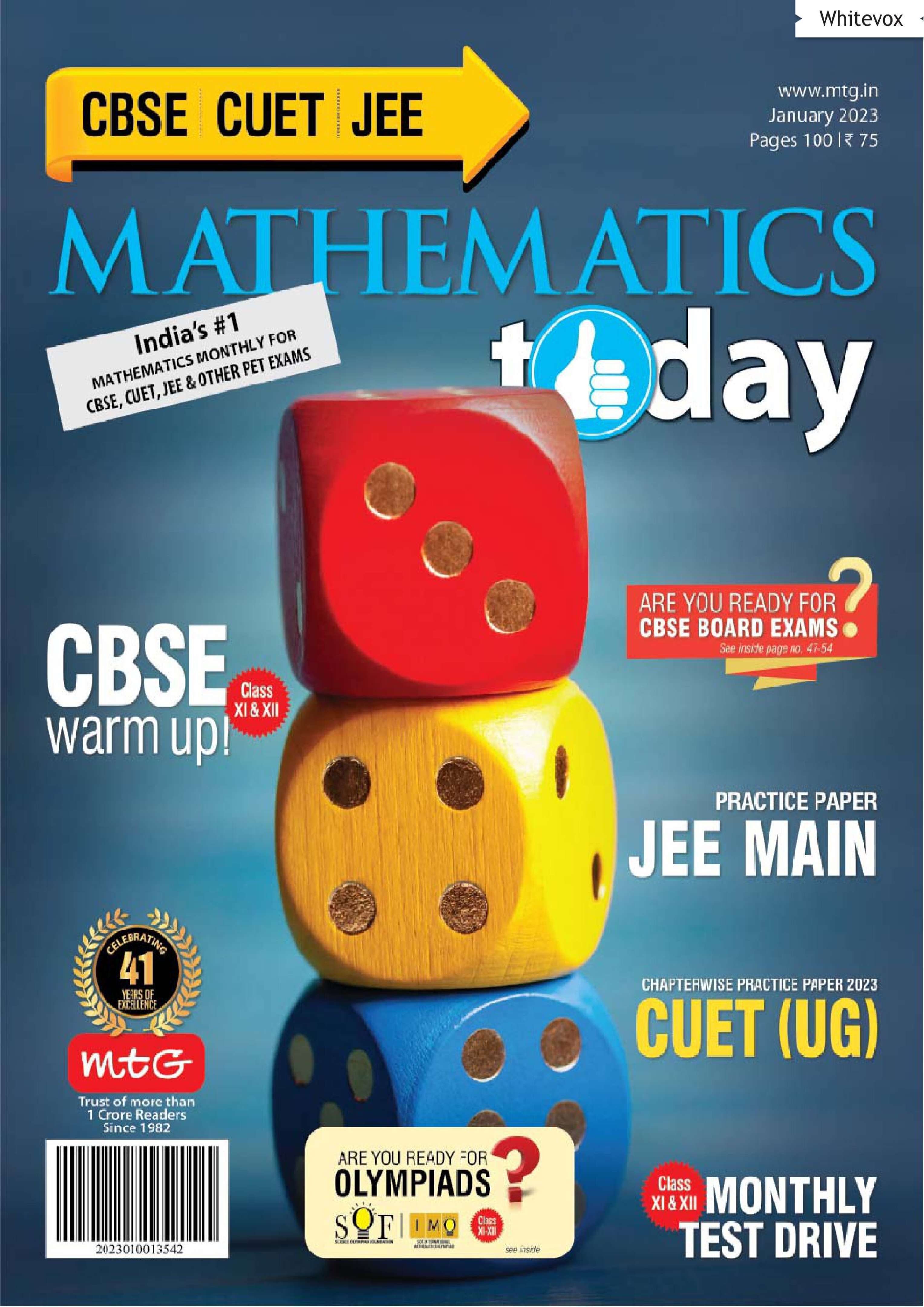 Mathematics Today January 2023