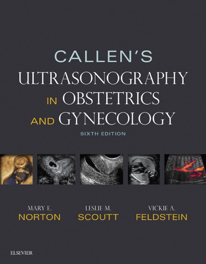 Callen’s Ultrasonography in Obstetrics and Gynecology (Mary E Norton, Scoutt, Feldstein) alibrary fresh books, alibrary popular books , digital library ebook