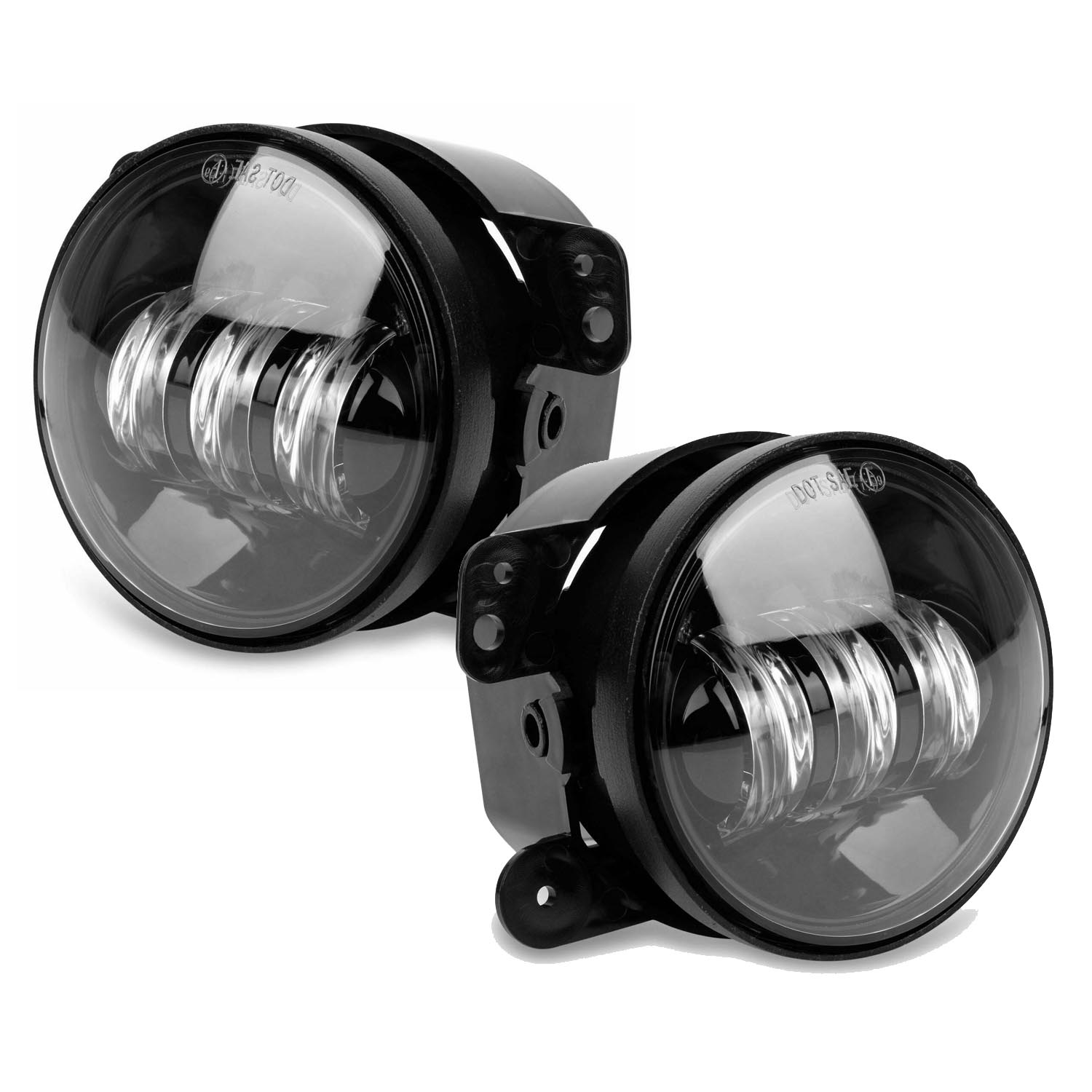 DNA Motoring Fog Light Replacement For 2010-2018 Jeep Wrangler & Grand Cherokee - LH/RH Pair