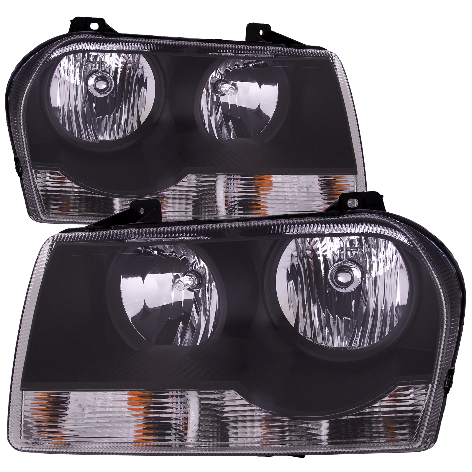 Halogen Headlight For 2011-2014 Chrysler 300 Chrome Bezel Left