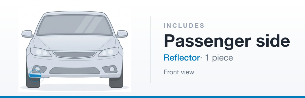 Includes: Right reflector