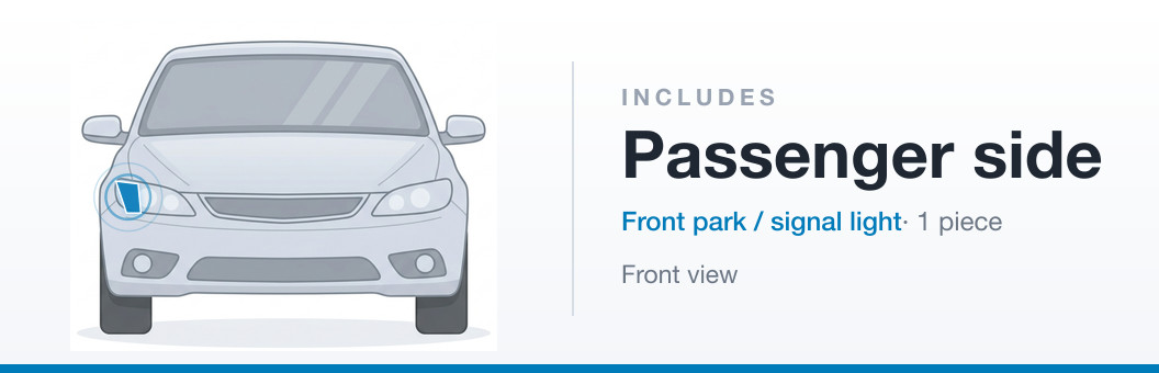 Includes: Front Right signal