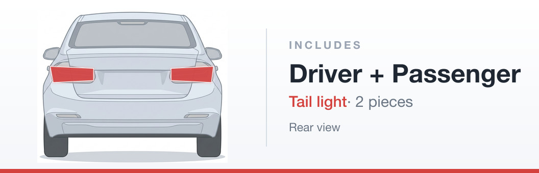 Includes: Rear Left Right tail