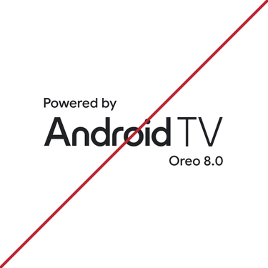 Visual identity - “Powered by Android TV” mark - Incorrect usage Don_t 1