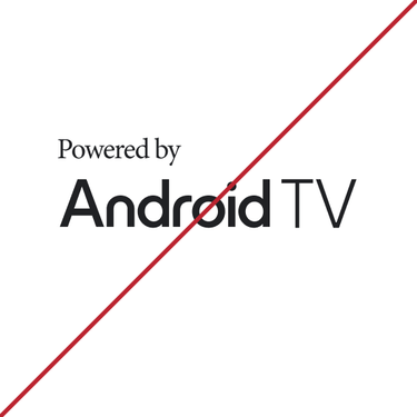 Visual identity - “Powered by Android TV” mark - Incorrect usage Don_t 5