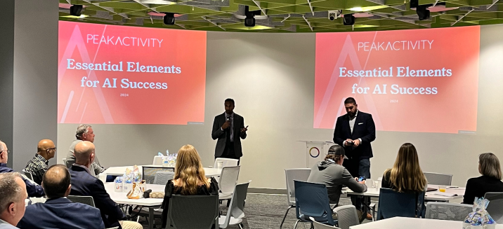 PeakActivity's Rob Petrosino & Manish Hirapara hosting an AI Workshop