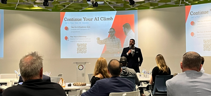 PeakActivity's Rob Petrosino & Manish Hirapara hosting an AI Workshop PeakActivity's Rob Petrosino & Manish Hirapara hosting an AI Workshop