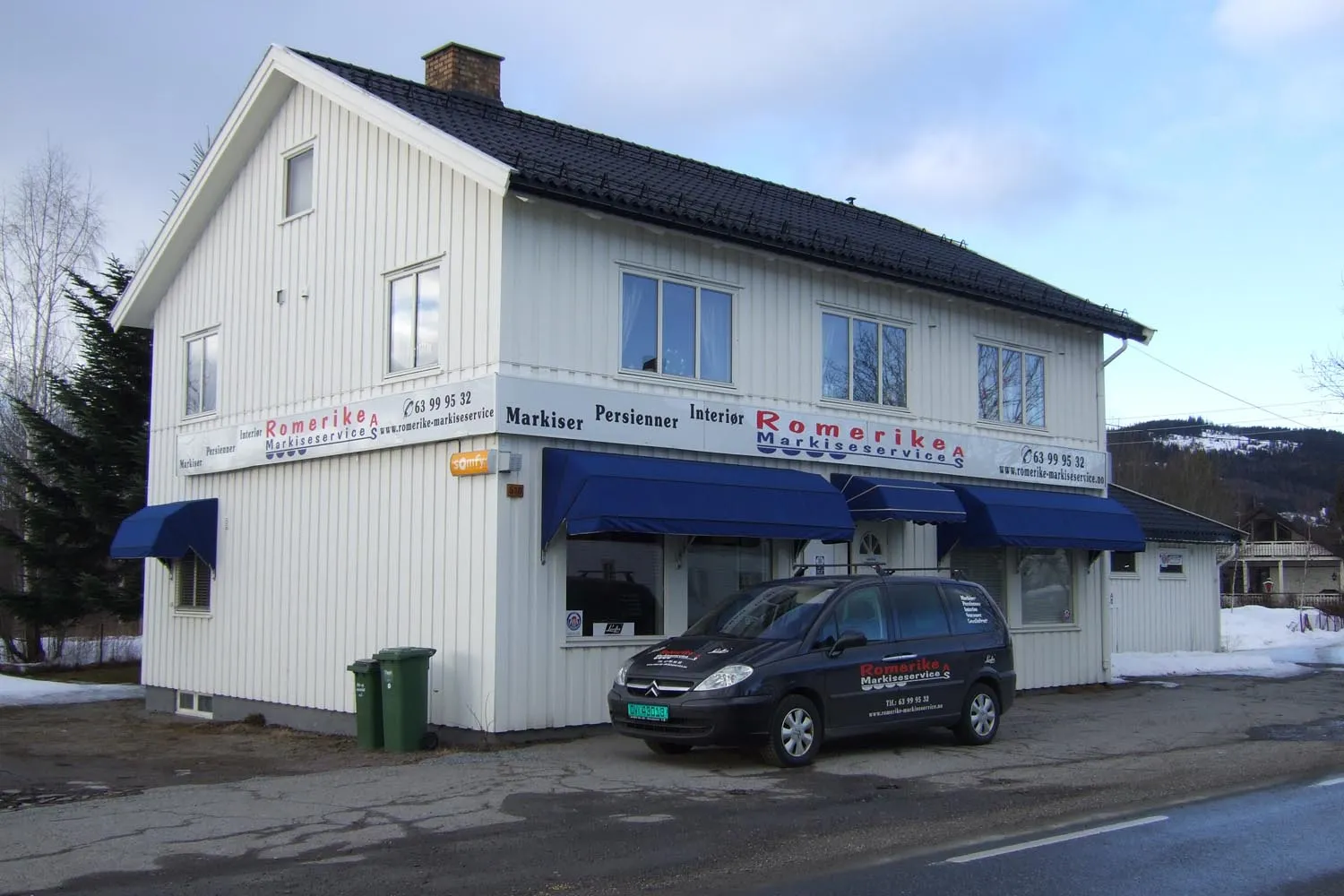 Butikken til Romerike Markiseservice i Maura