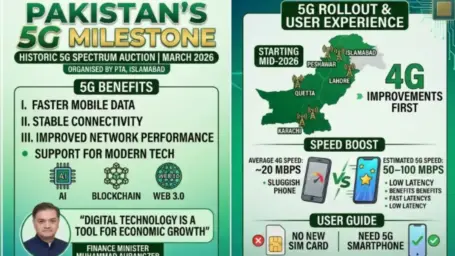 Pakistan Raises $507 Million in 5G Spectrum Auction as Jazz, Ufone and Zong Secure 480 MHz