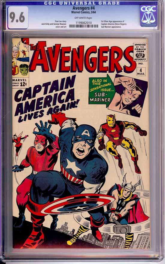Avengers #4 CGC 9.6 ow