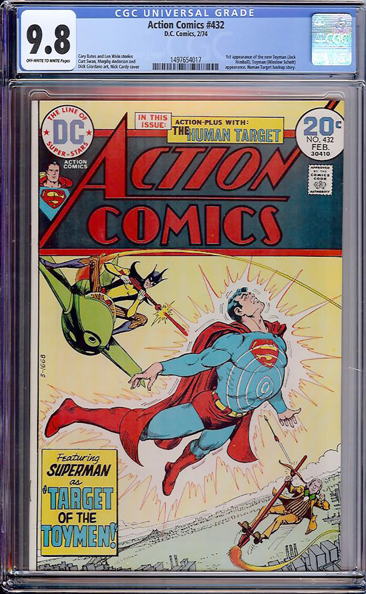 Action Comics #432 CGC 9.8 ow/w
