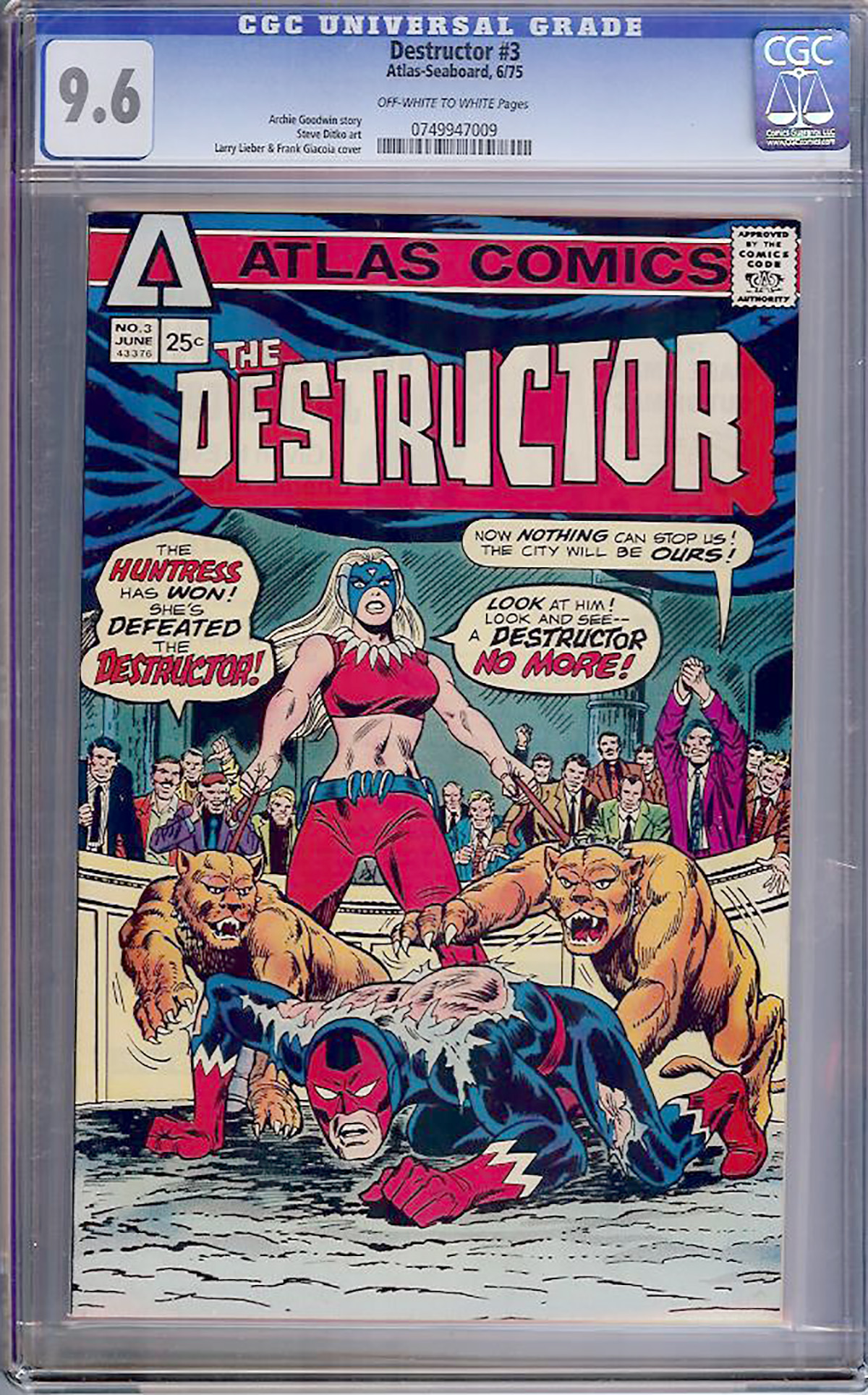 Destructor #3 CGC 9.6 ow/w