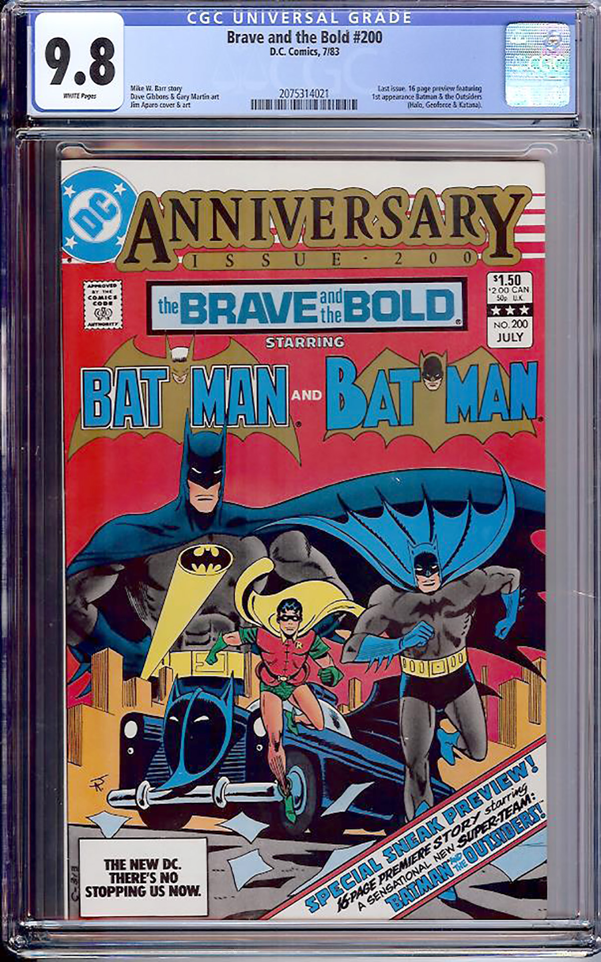 Brave and the Bold #200 CGC 9.8 w Davie Collection