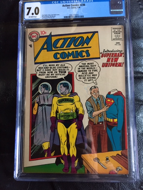 Action Comics #236 CGC 7.0 ow
