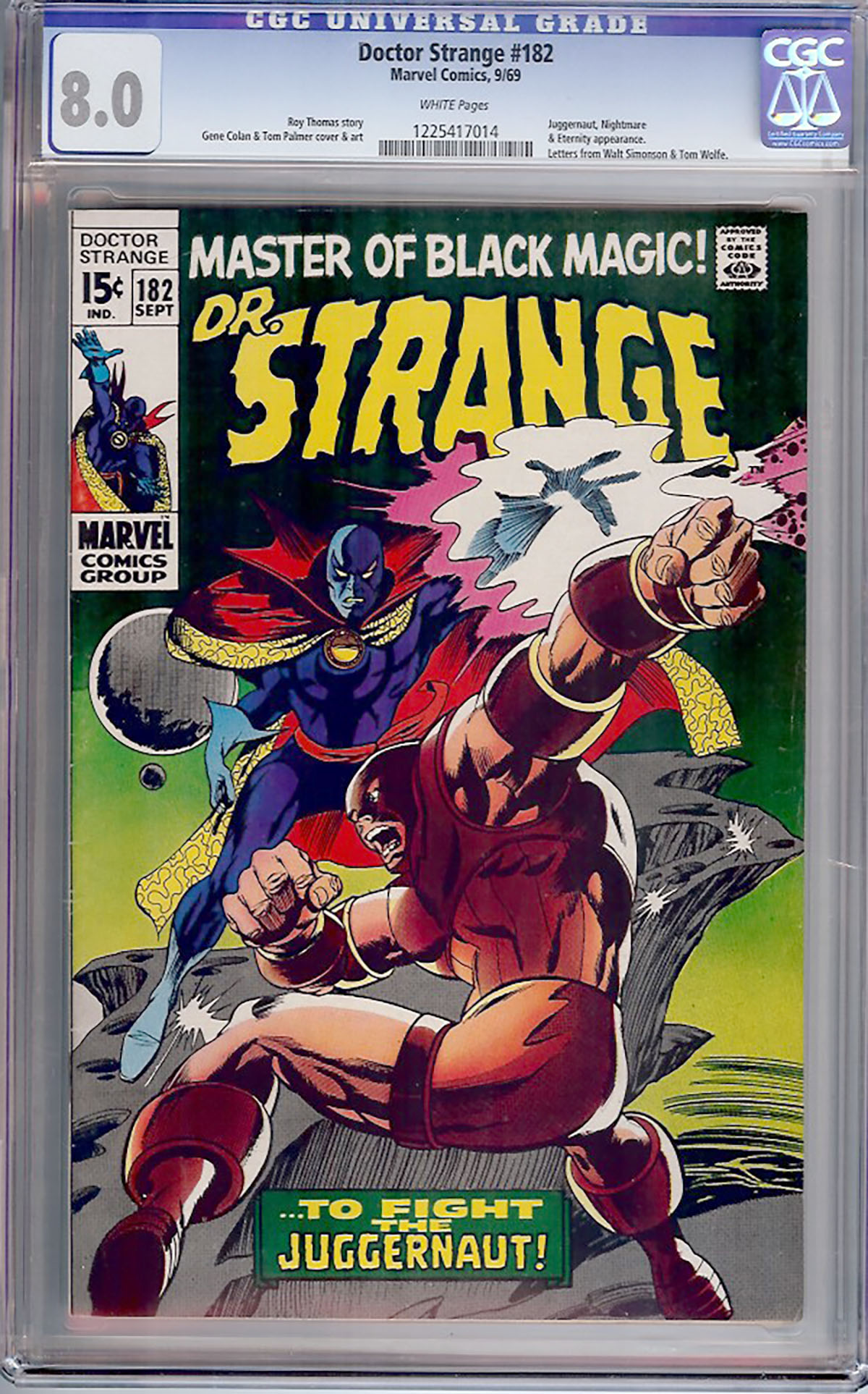 Doctor Strange #182 CGC 8.0 w