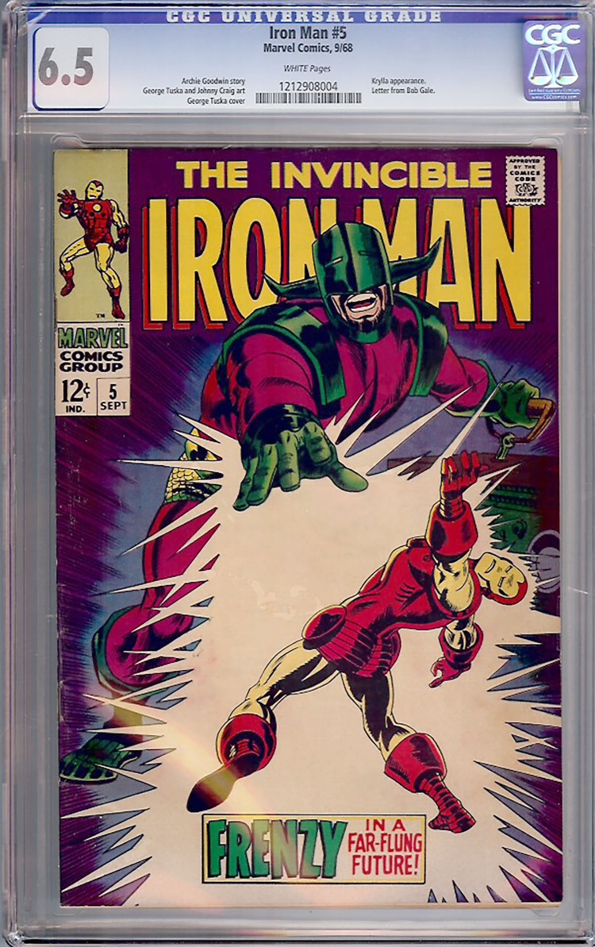 Iron Man #5 CGC 6.5 w