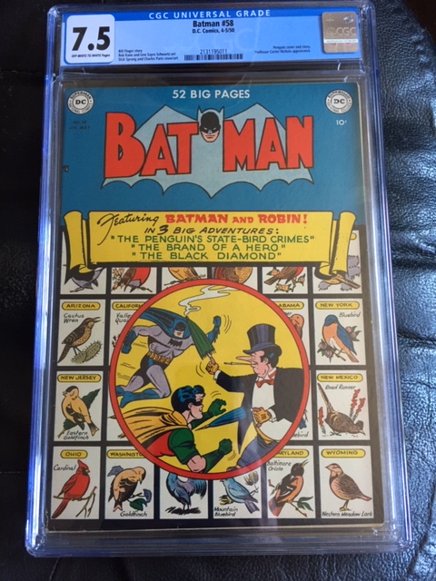 Batman #58 CGC 7.5 ow/w