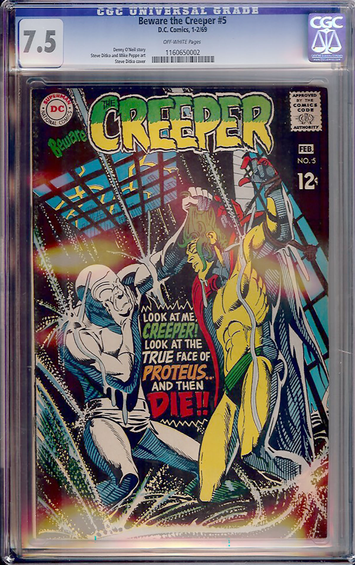 Beware the Creeper #5 CGC 7.5 w