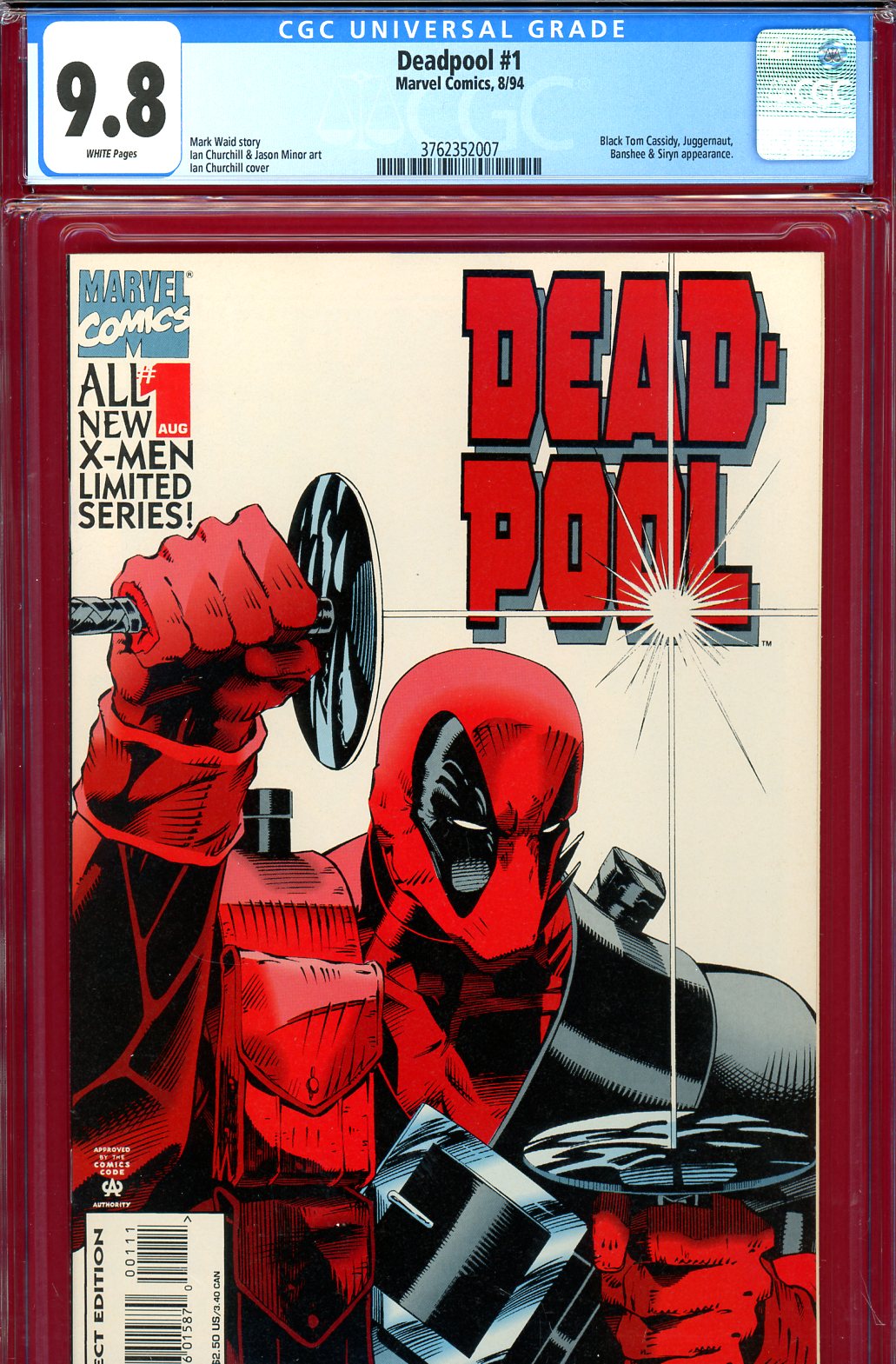 Deadpool #1 CGC 9.8 w