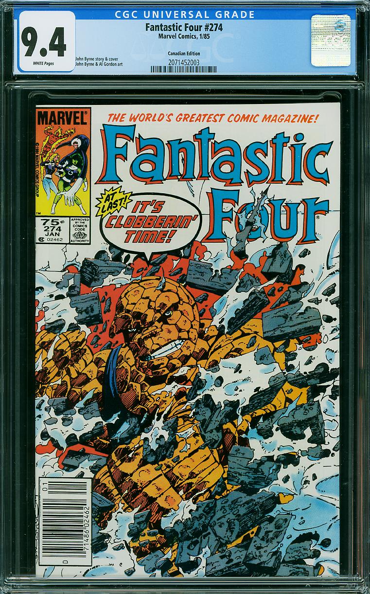 Fantastic Four #274 CGC 9.4 w Canadian Edition
