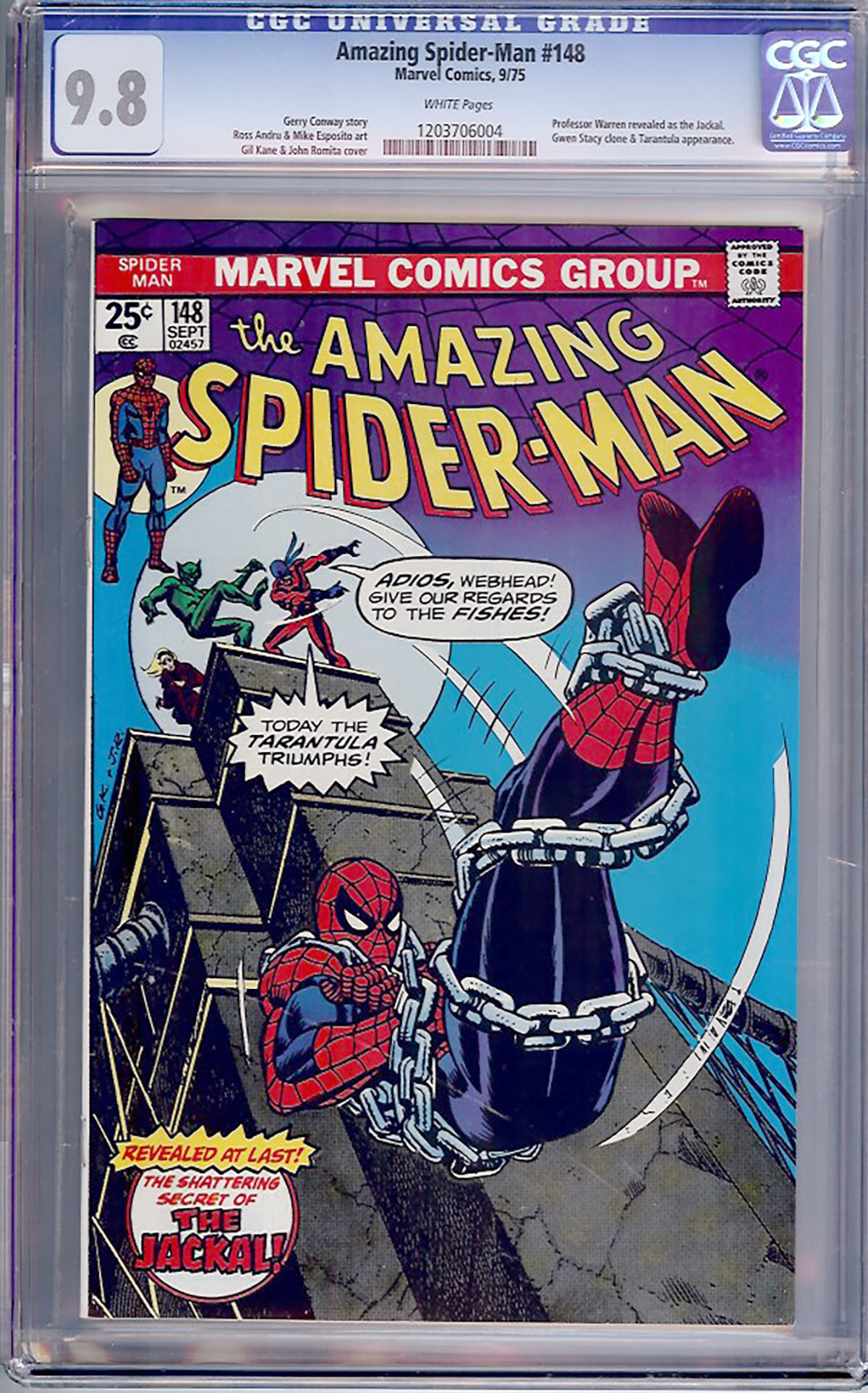 Amazing Spider-Man #148 CGC 9.8 w