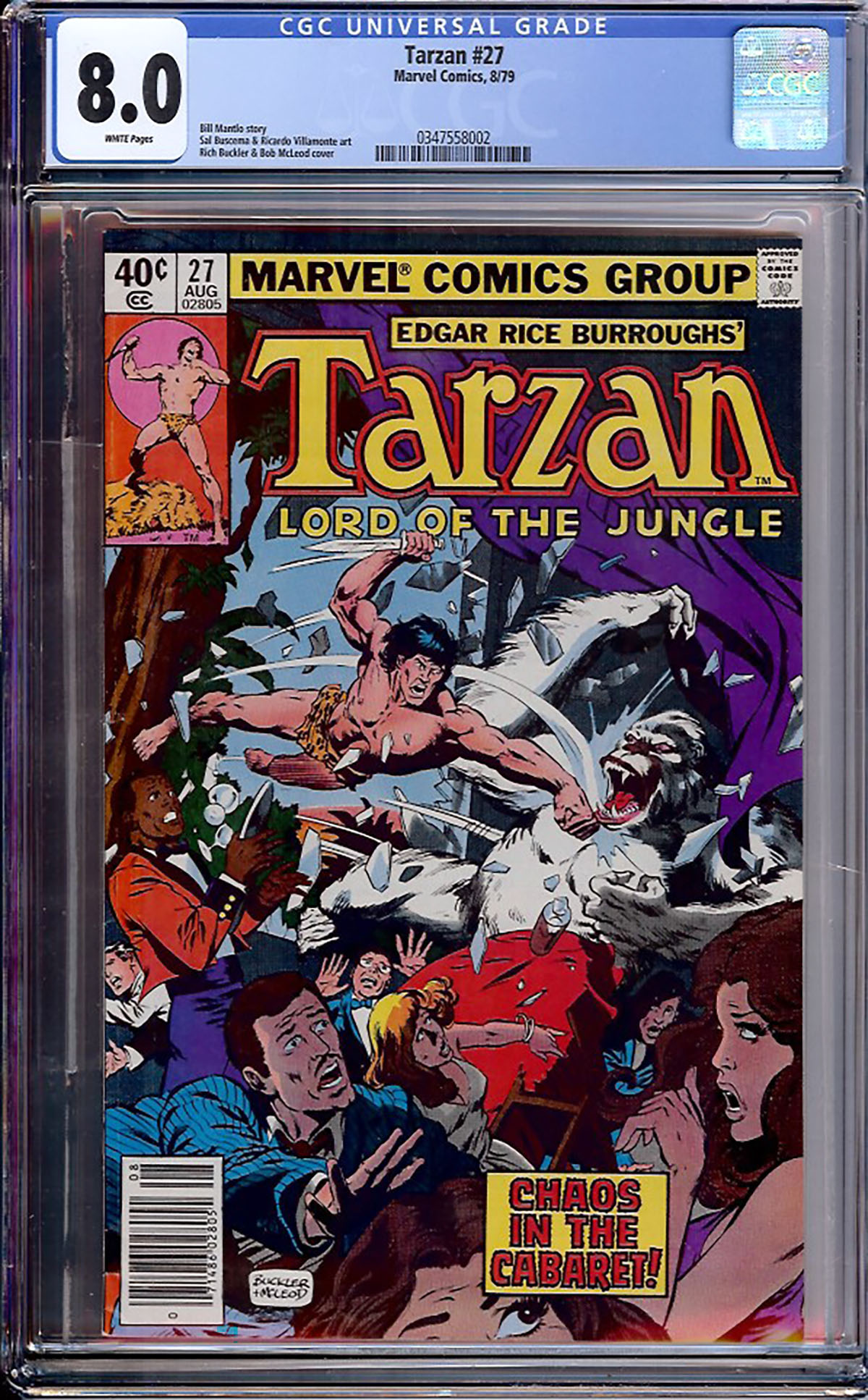 Tarzan #27 CGC 8.0 w