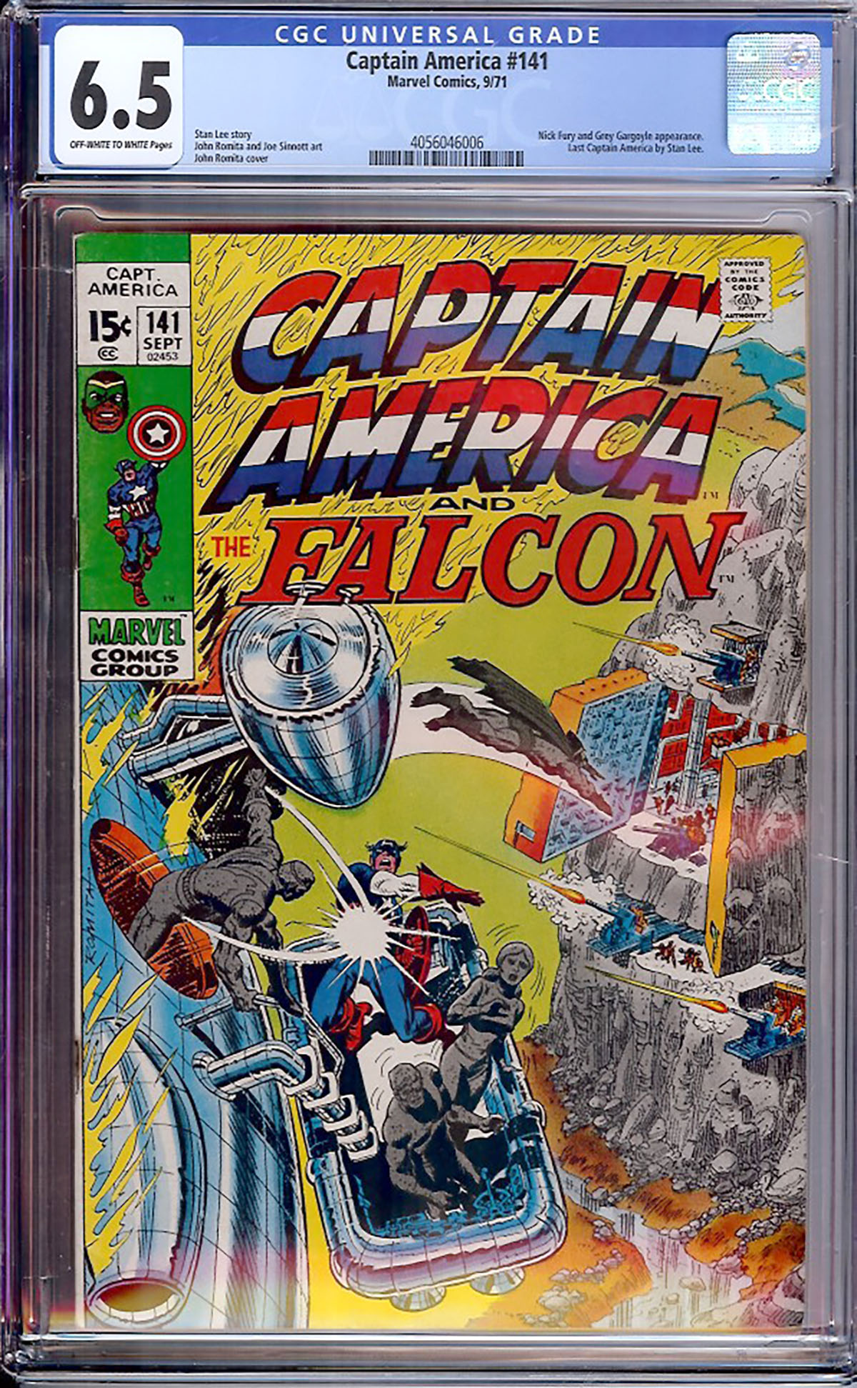 Captain America #141 CGC 6.5 ow/w