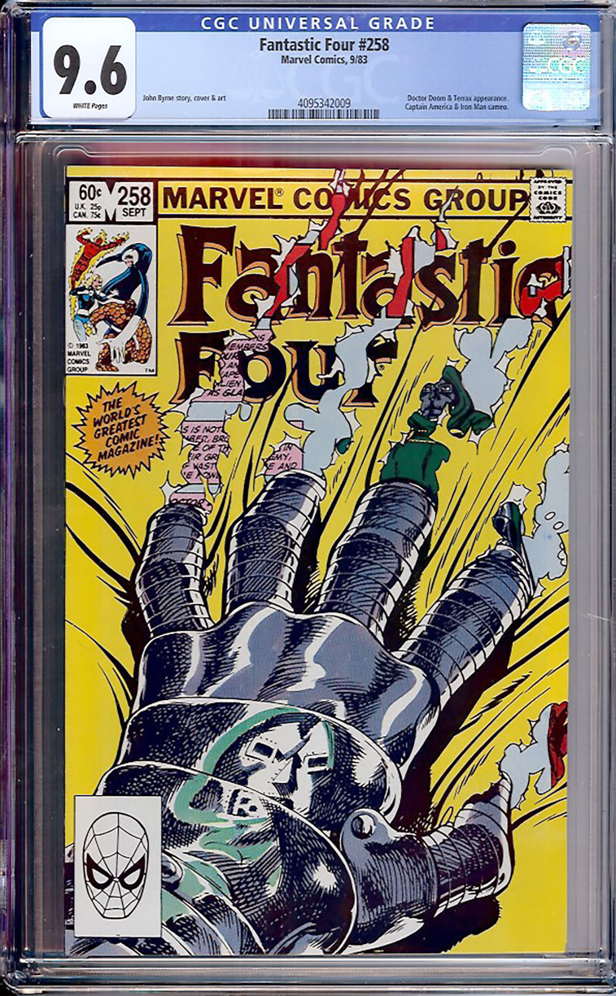 Fantastic Four #258 CGC 9.6 w