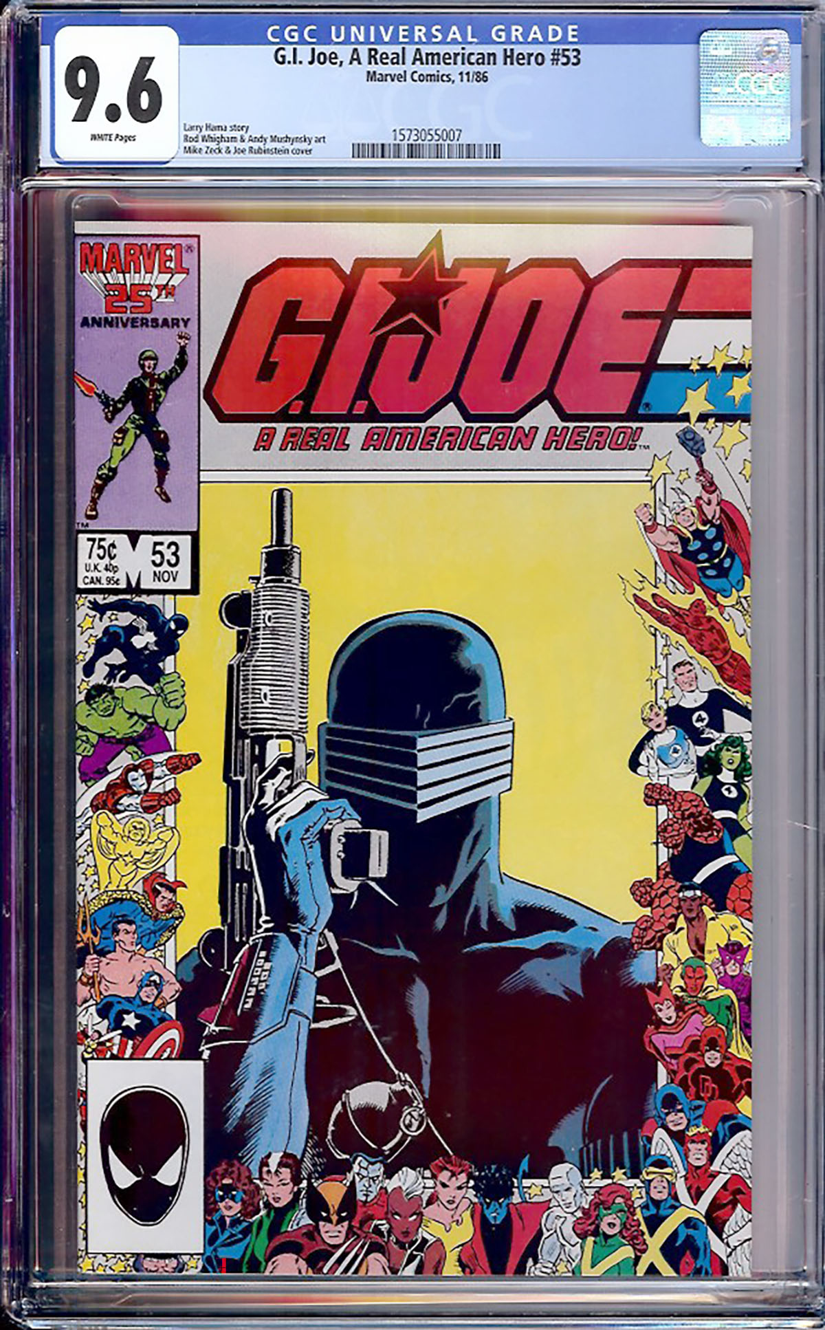 G.I. Joe, A Real American Hero #53 CGC 9.6 w